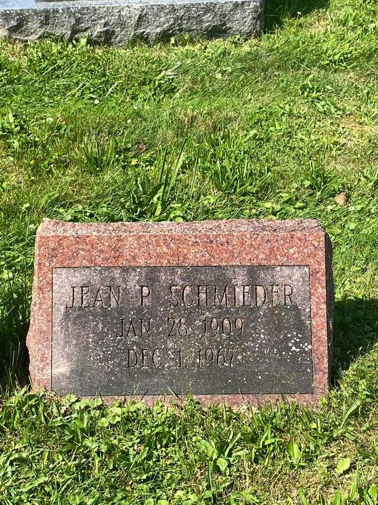 Missus/Madam Jean P. Schmieder's grave. Photo 3