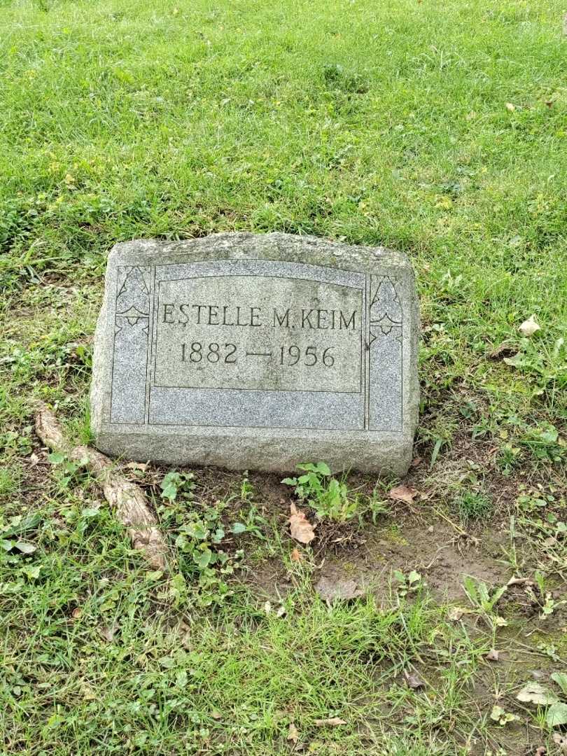 Estelle M. Keim's grave. Photo 2