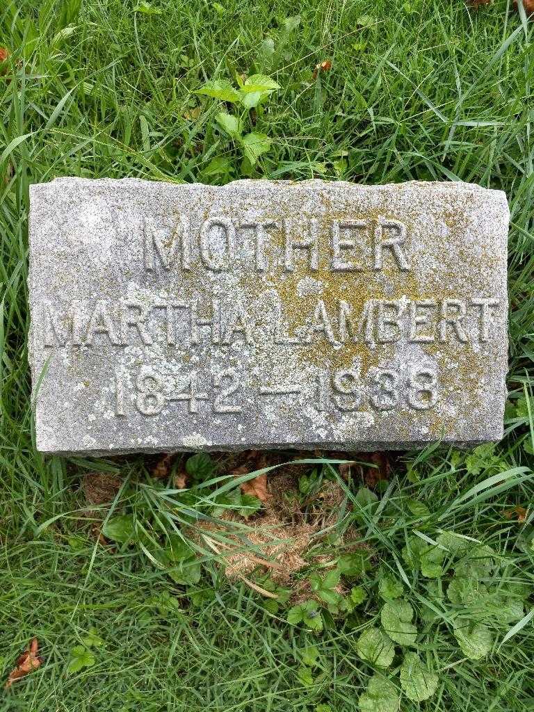 Martha Ann Lambert's grave. Photo 2