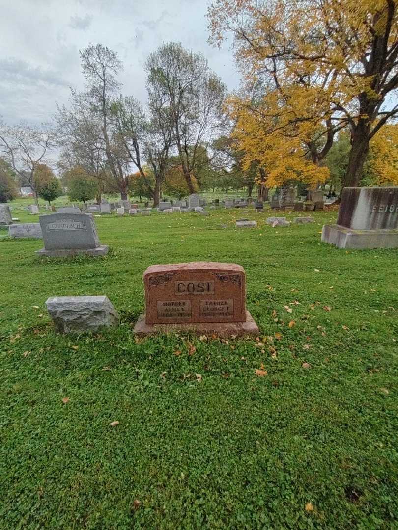 Anna B. Cost's grave. Photo 1