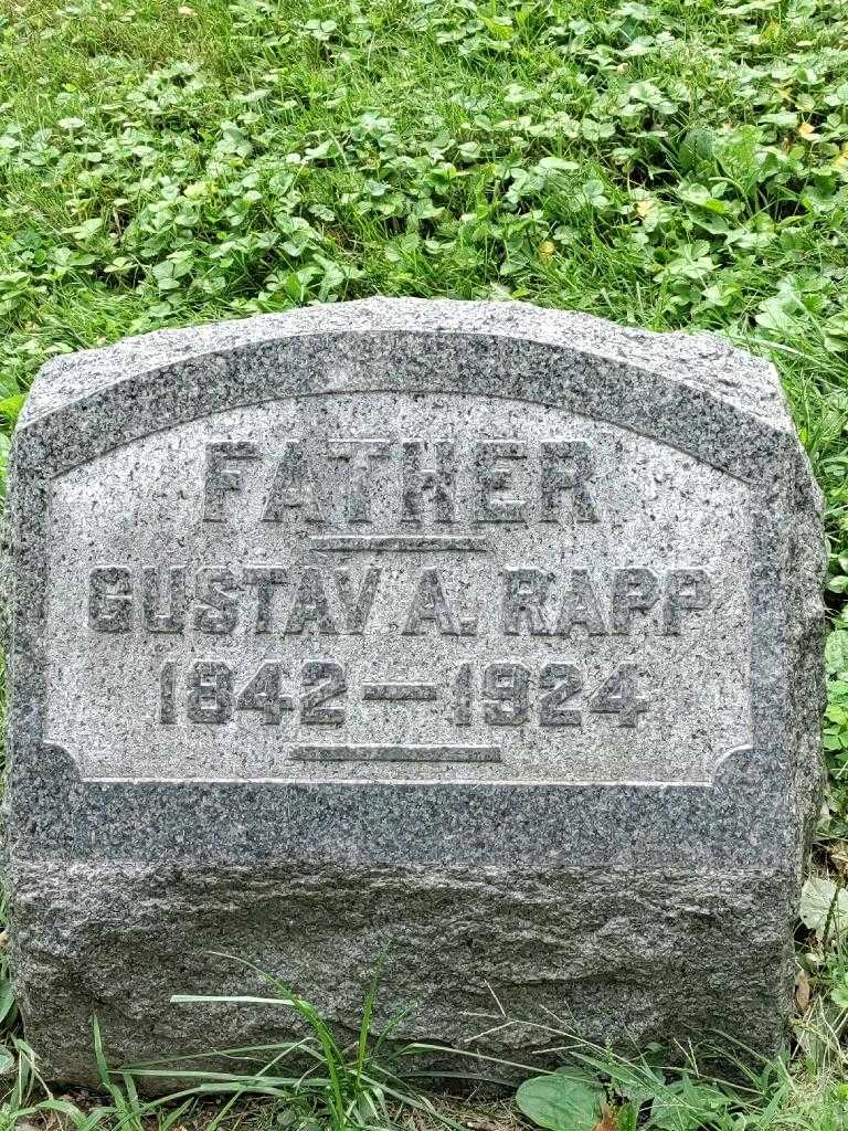 Gustav A. Rapp's grave. Photo 3