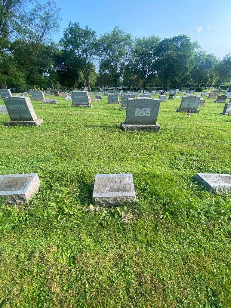 Alice E. Schmid's grave. Photo 1