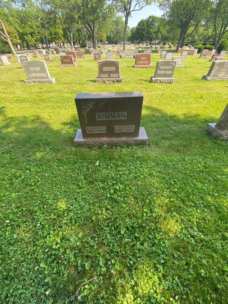 Frances U. Kimman's grave. Photo 1