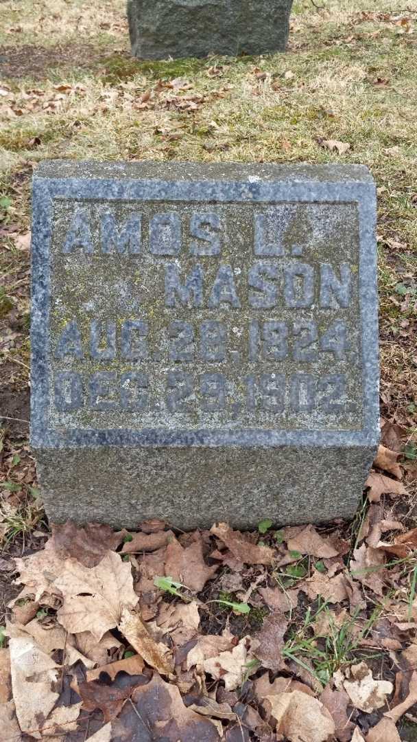 Amos L. Mason's grave. Photo 3
