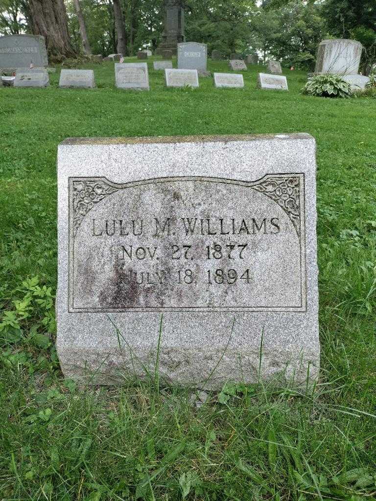 Lulu M. Williams's grave. Photo 3
