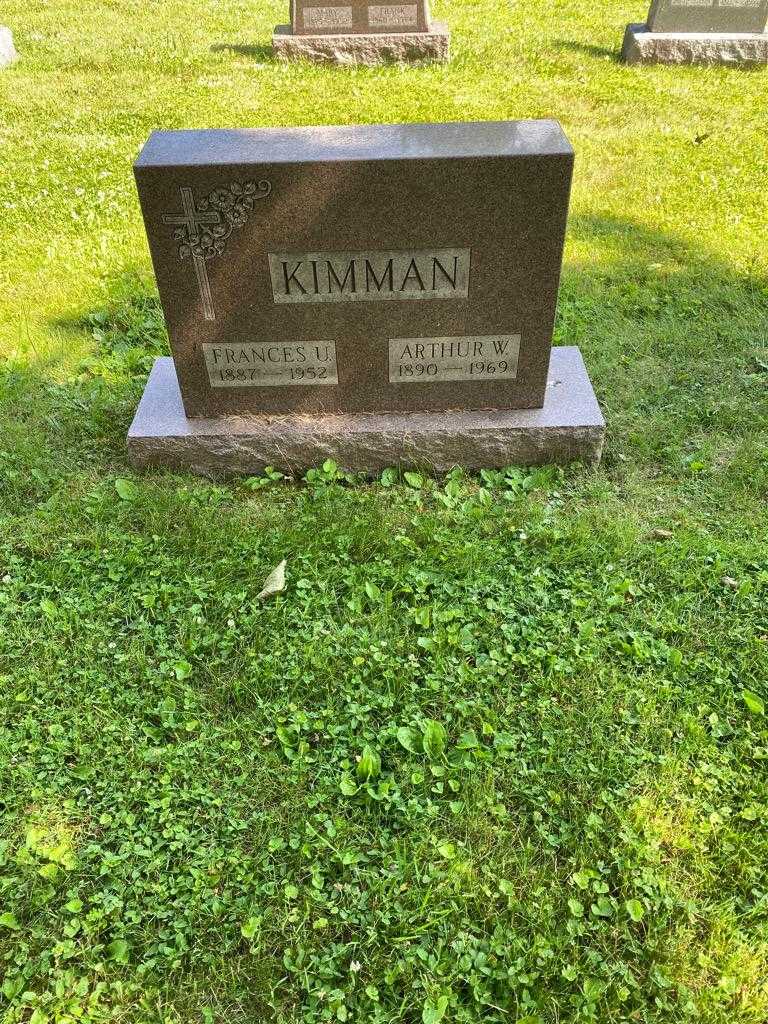 Frances U. Kimman's grave. Photo 2