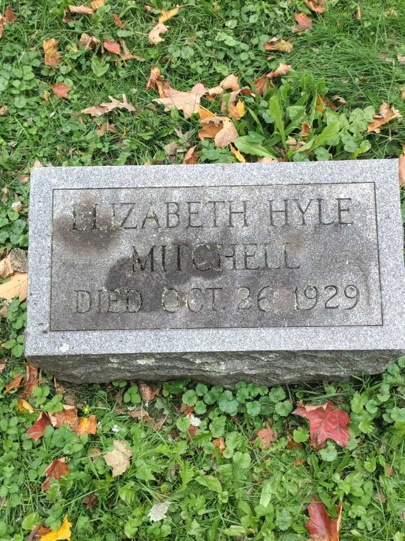 Elizabeth Hyle Mitchell's grave. Photo 3
