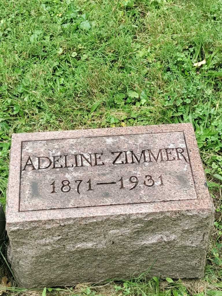 Adeline Zimmer's grave. Photo 3