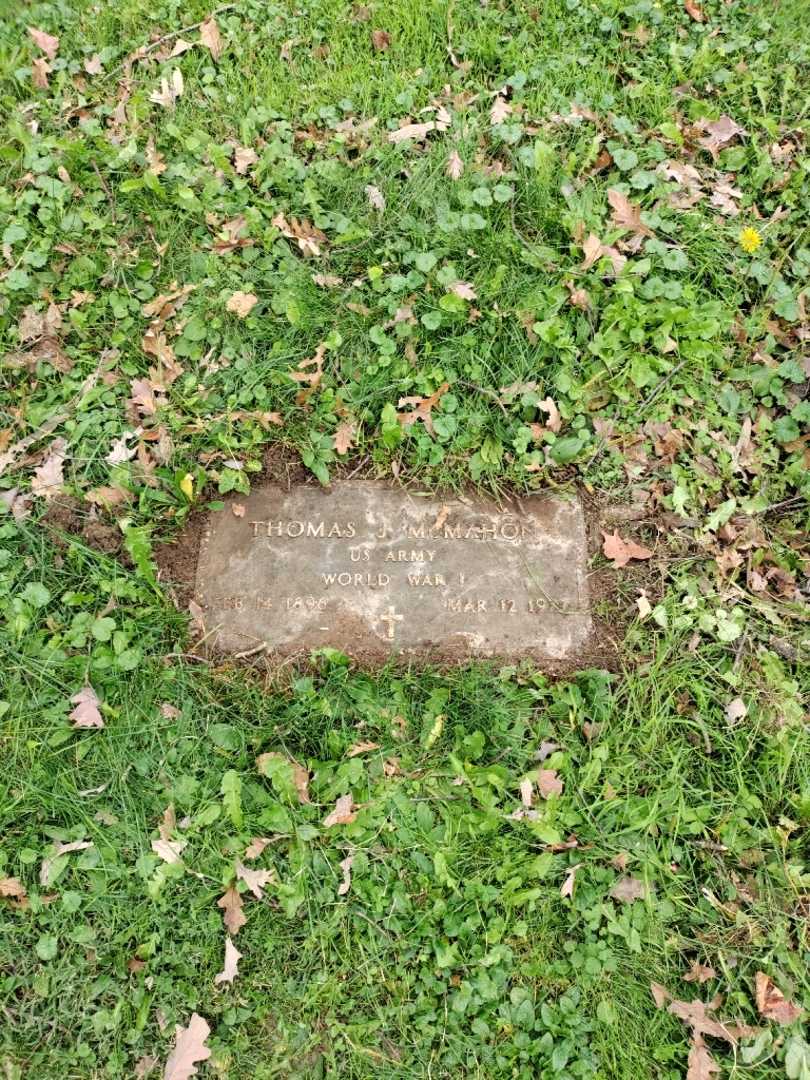 Thomas J. McMahon's grave. Photo 2
