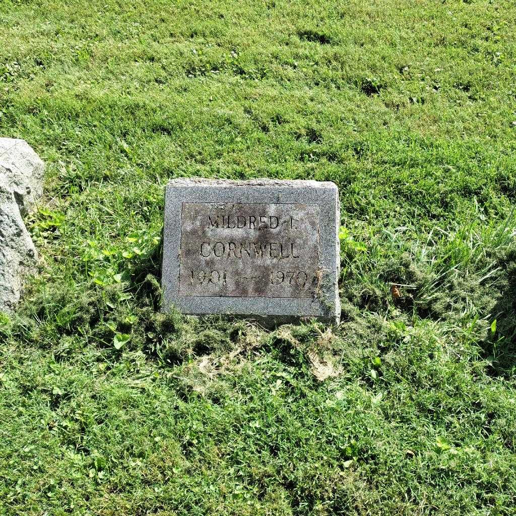 Mildred I. Cornwell's grave. Photo 3