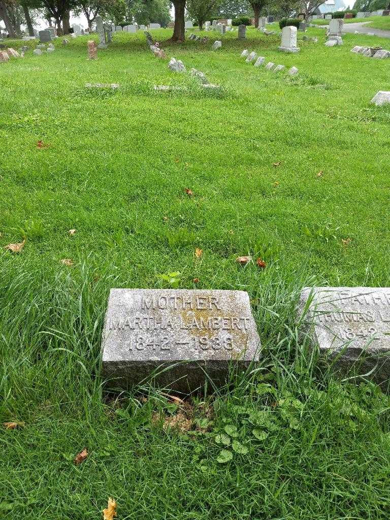 Martha Ann Lambert's grave. Photo 3