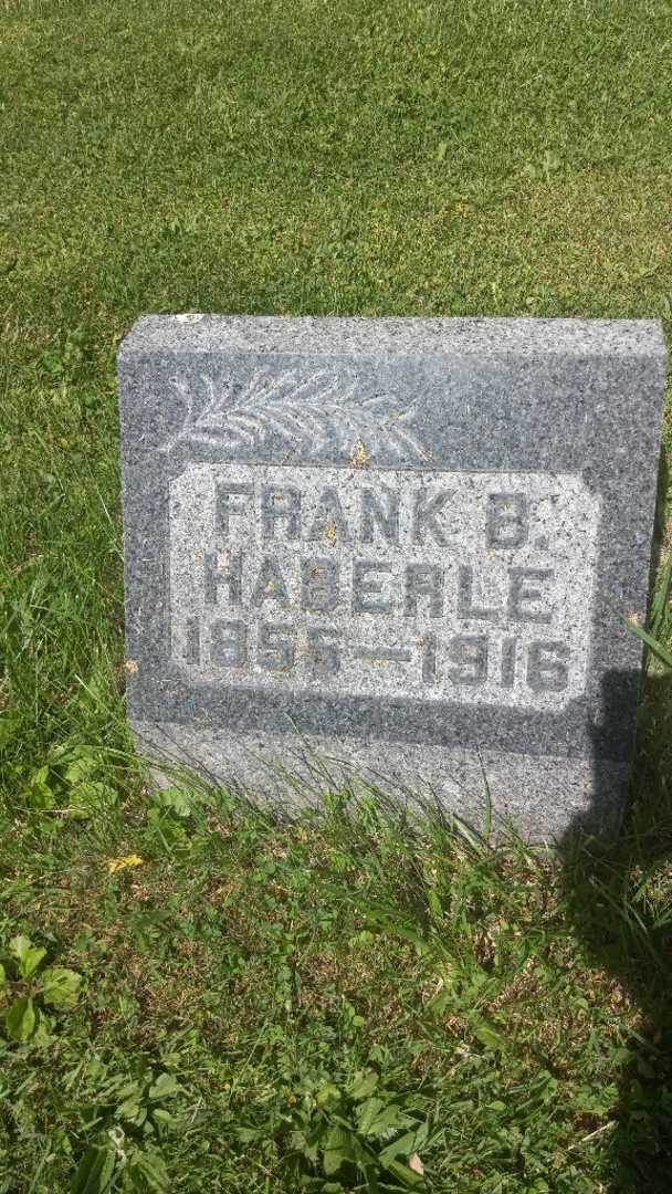 Frank B. Haberle's grave. Photo 4
