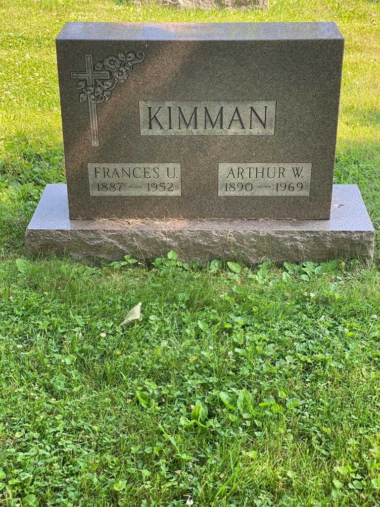 Arthur W. Kimman's grave. Photo 3