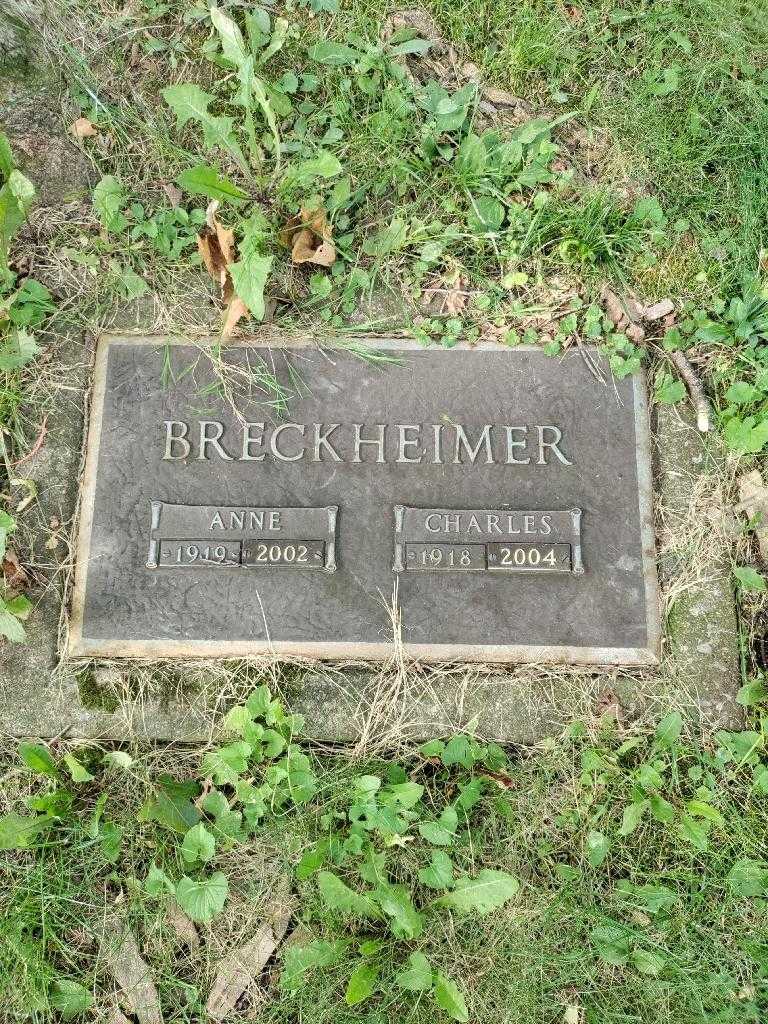 Anne Breckheimer's grave. Photo 3