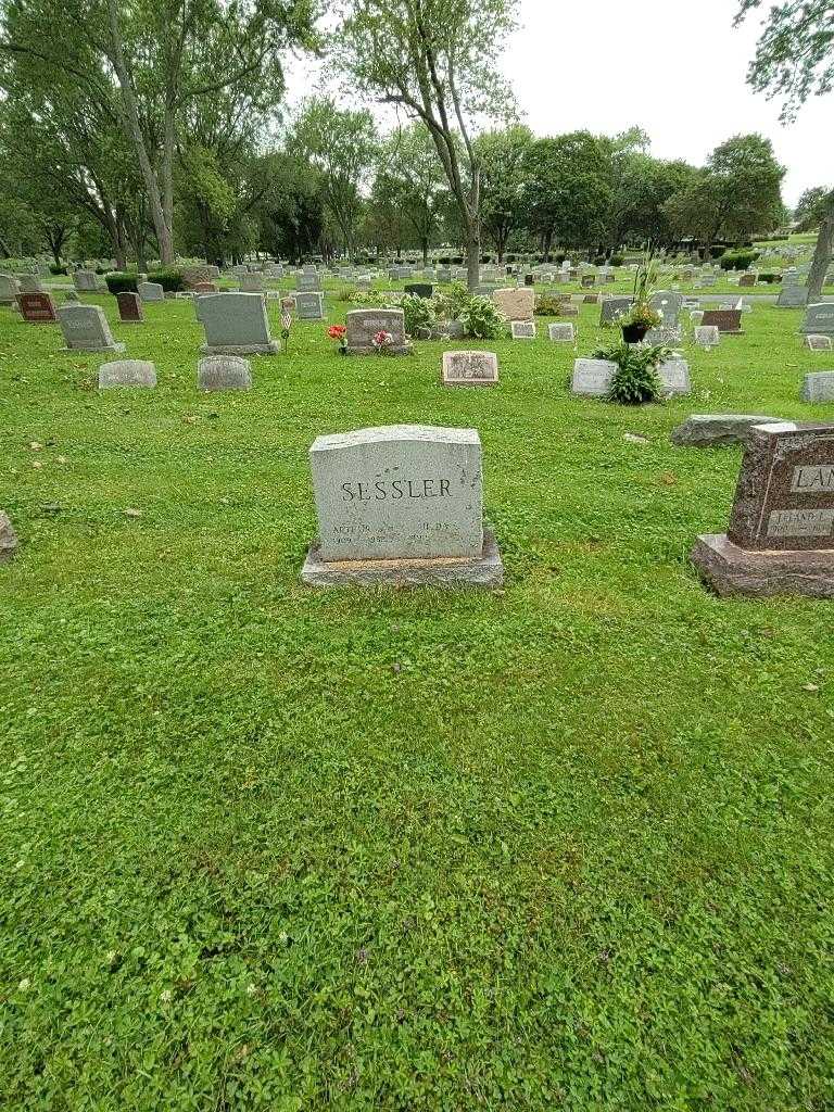 Arthur J. Sessler's grave. Photo 1