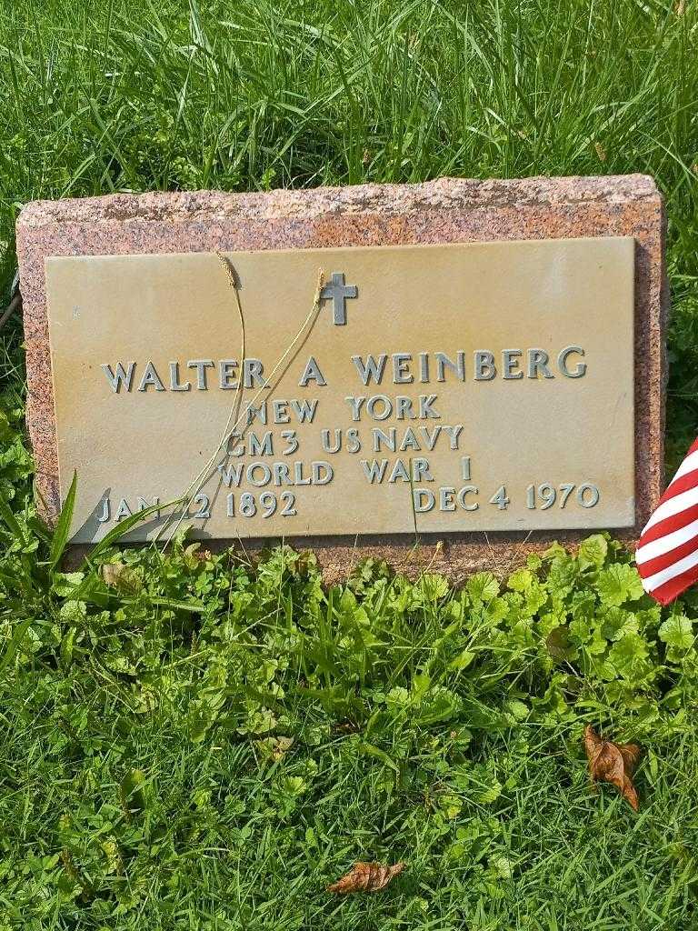 Walter A. Weinberg's grave. Photo 3