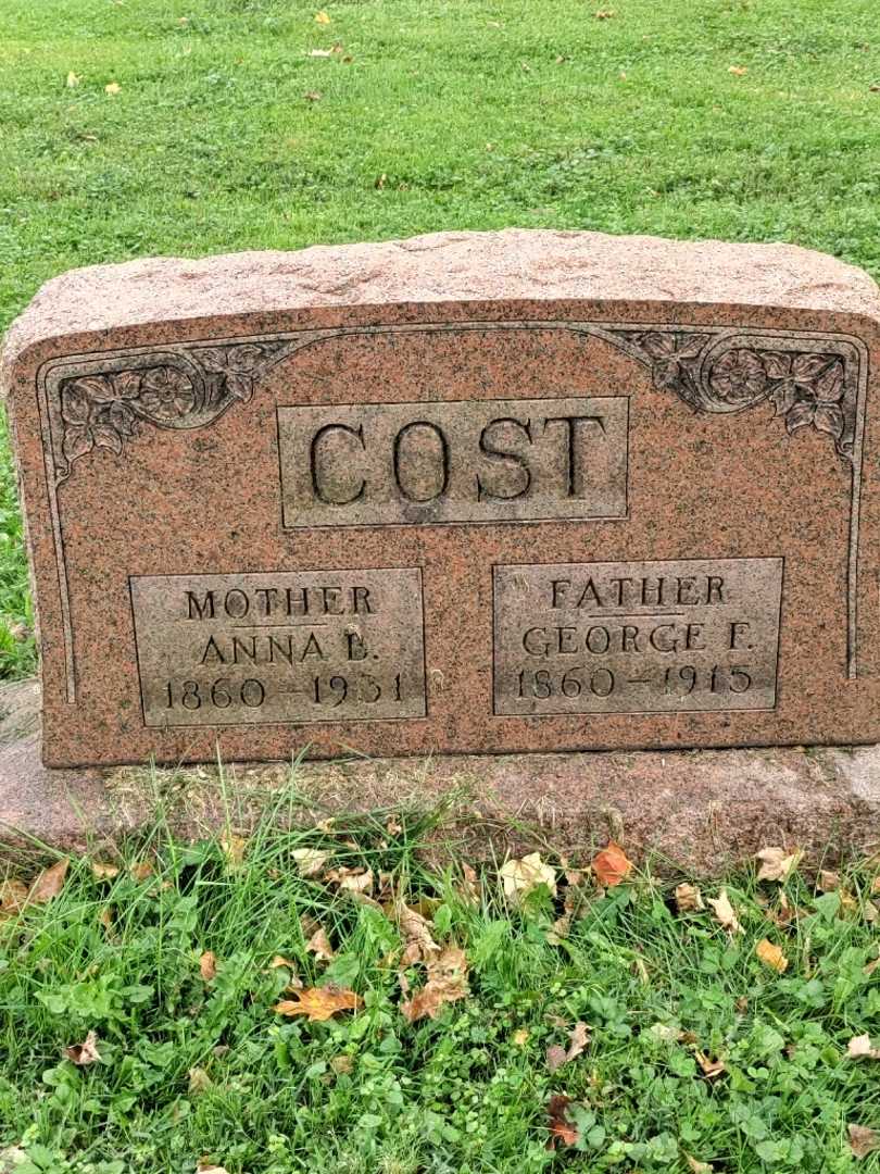 George F. Cost's grave. Photo 3