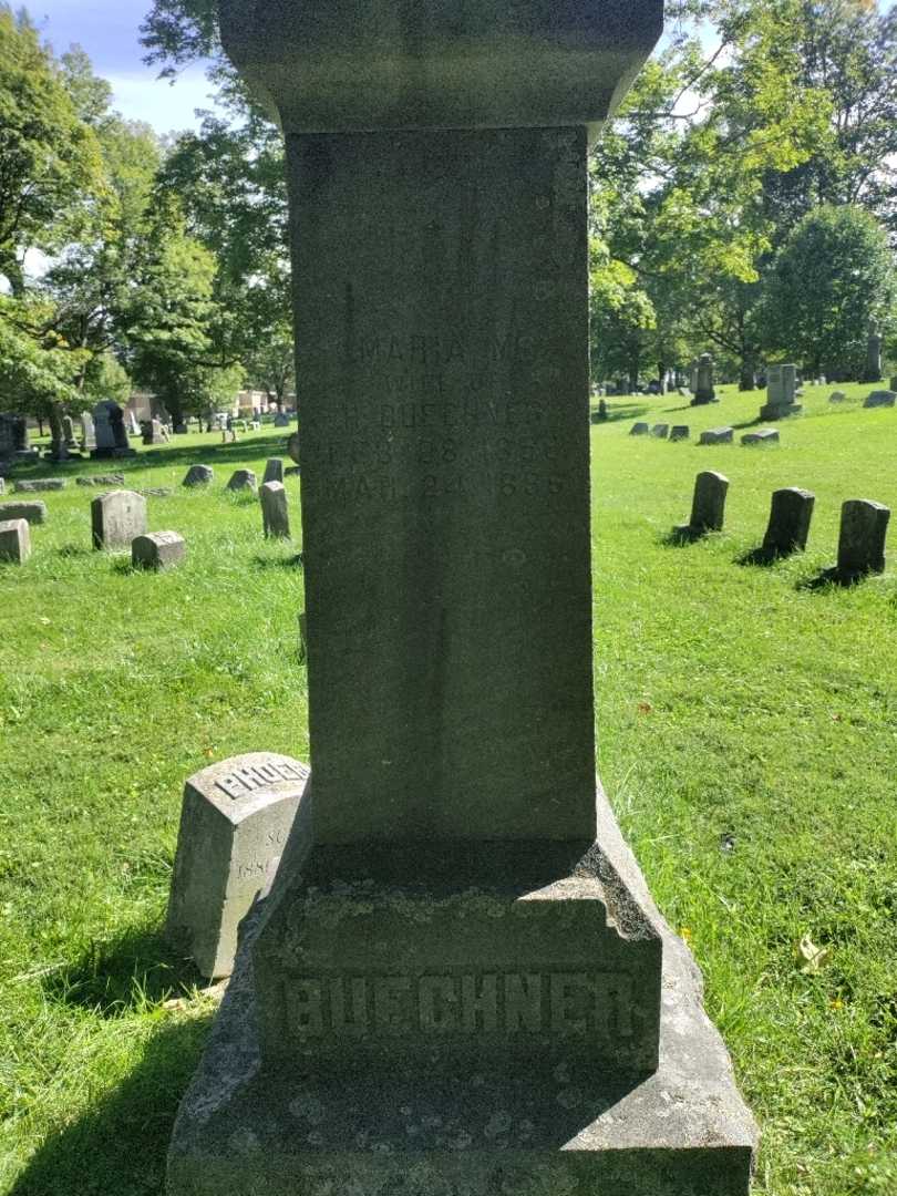 Maria M. Buechner's grave. Photo 3