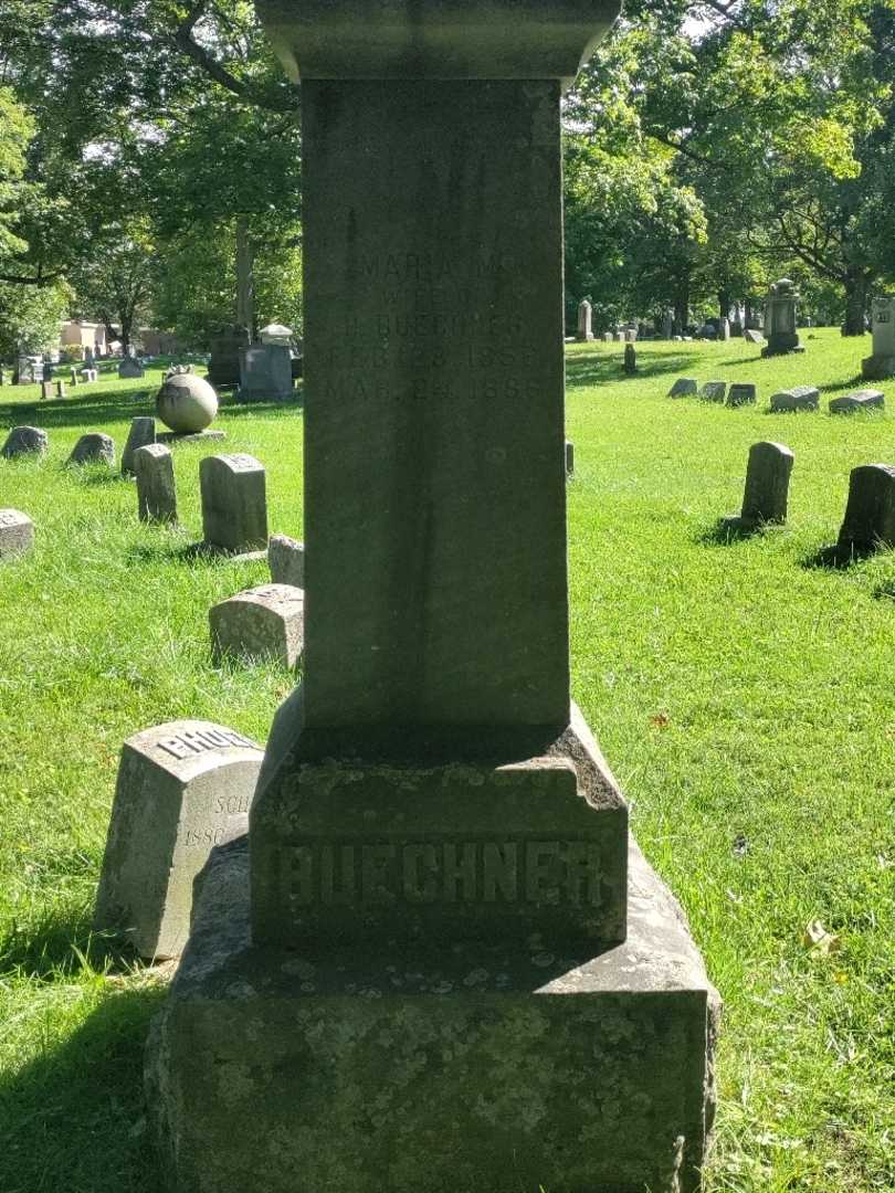Maria M. Buechner's grave. Photo 4
