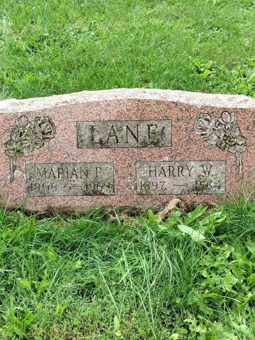 Marian F. Lane's grave. Photo 3