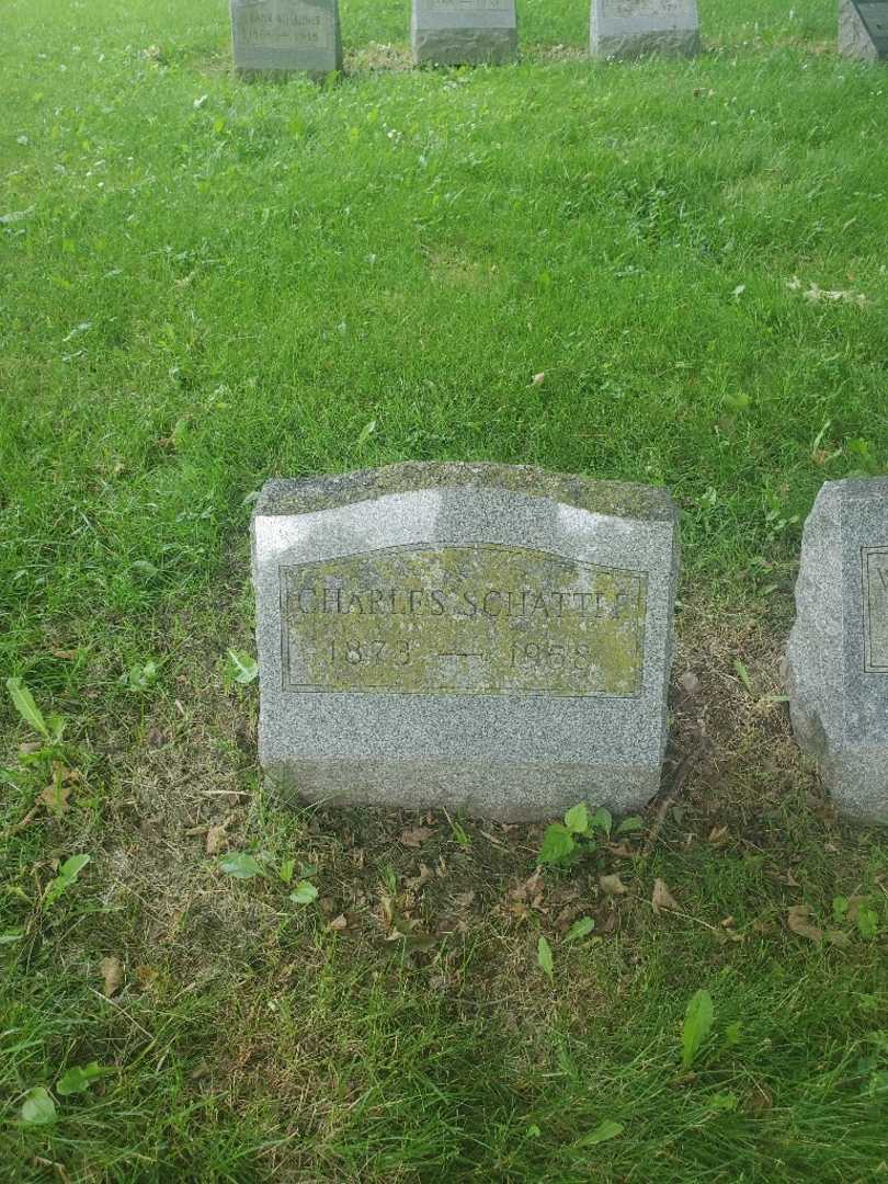 Charles F. Schattle's grave. Photo 3