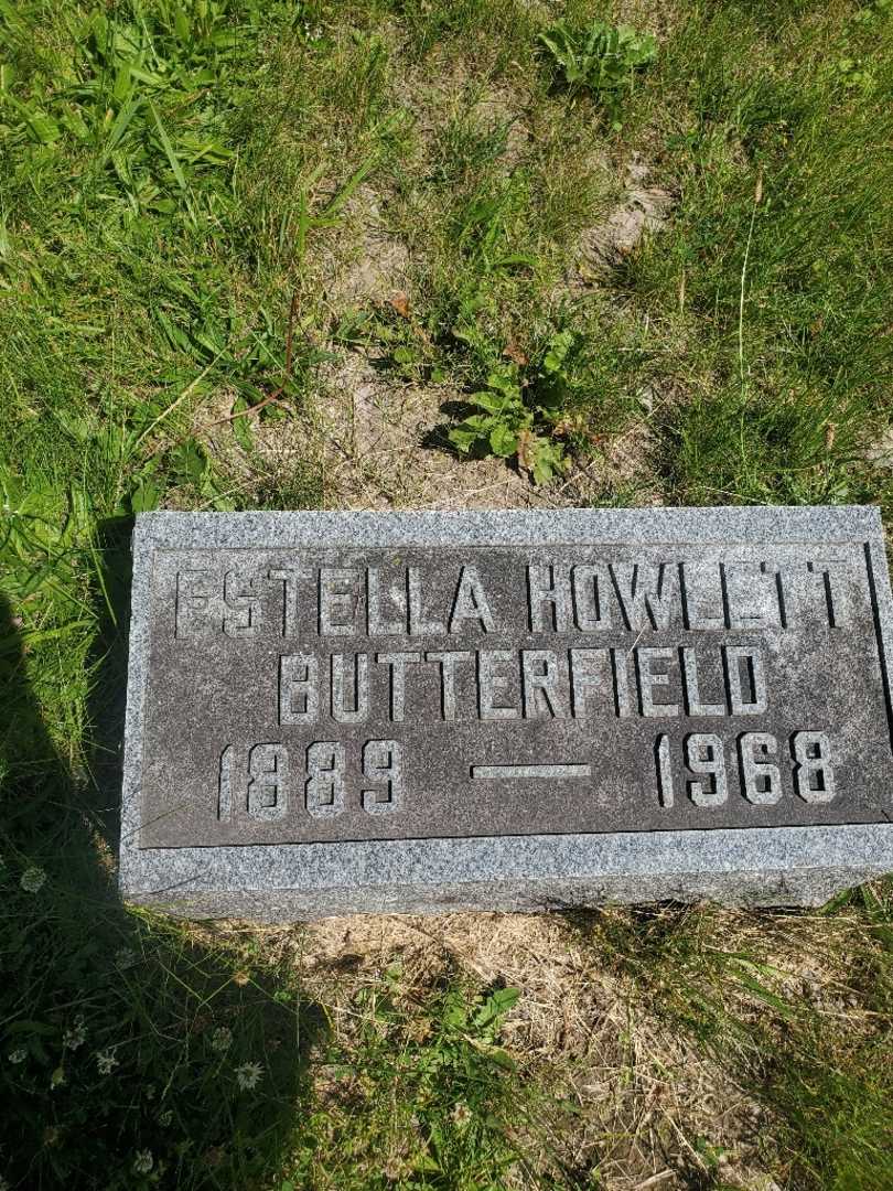 Estella F. Butterfield Howlett's grave. Photo 3