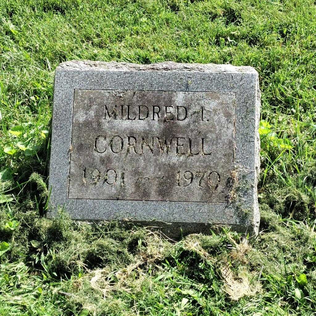 Mildred I. Cornwell's grave. Photo 4