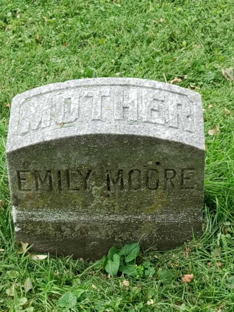 Emily J. Moore's grave. Photo 3