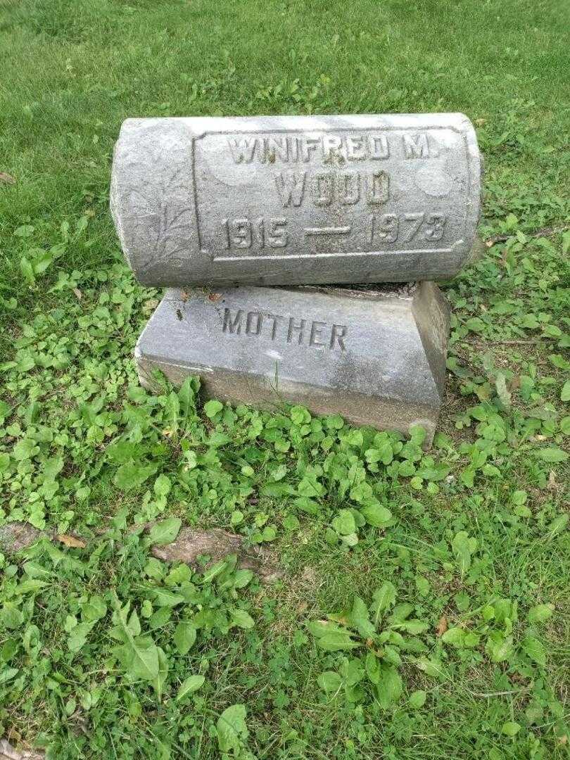 Winifred M. Wood's grave. Photo 6