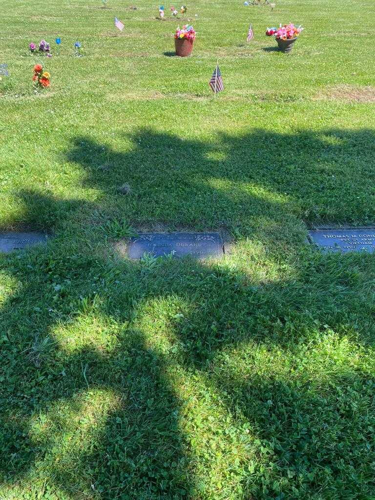 Jolinda Durand's grave. Photo 2