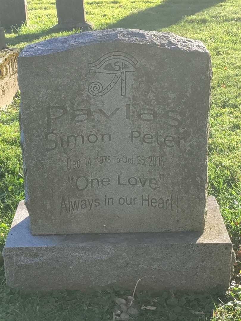 Simon Peter Pavlas's grave. Photo 1