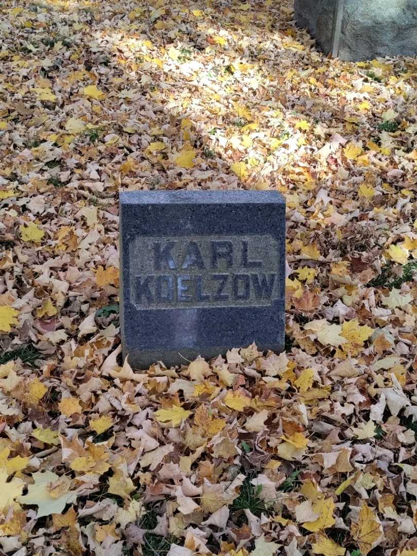 Karl Charles J Koelzow's grave. Photo 4