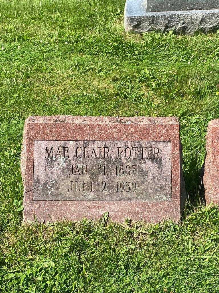 Mae Clair Potter's grave. Photo 3