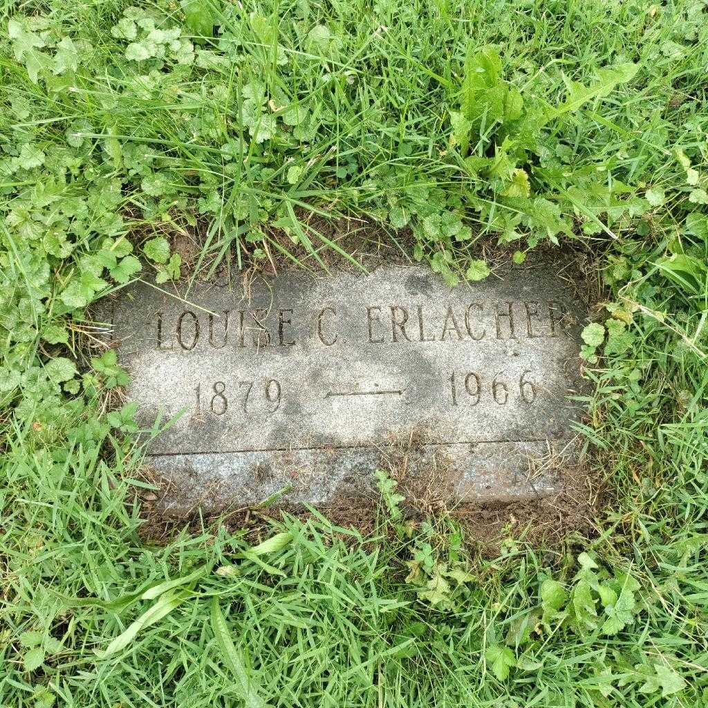 Louise C. Erlacher's grave. Photo 1