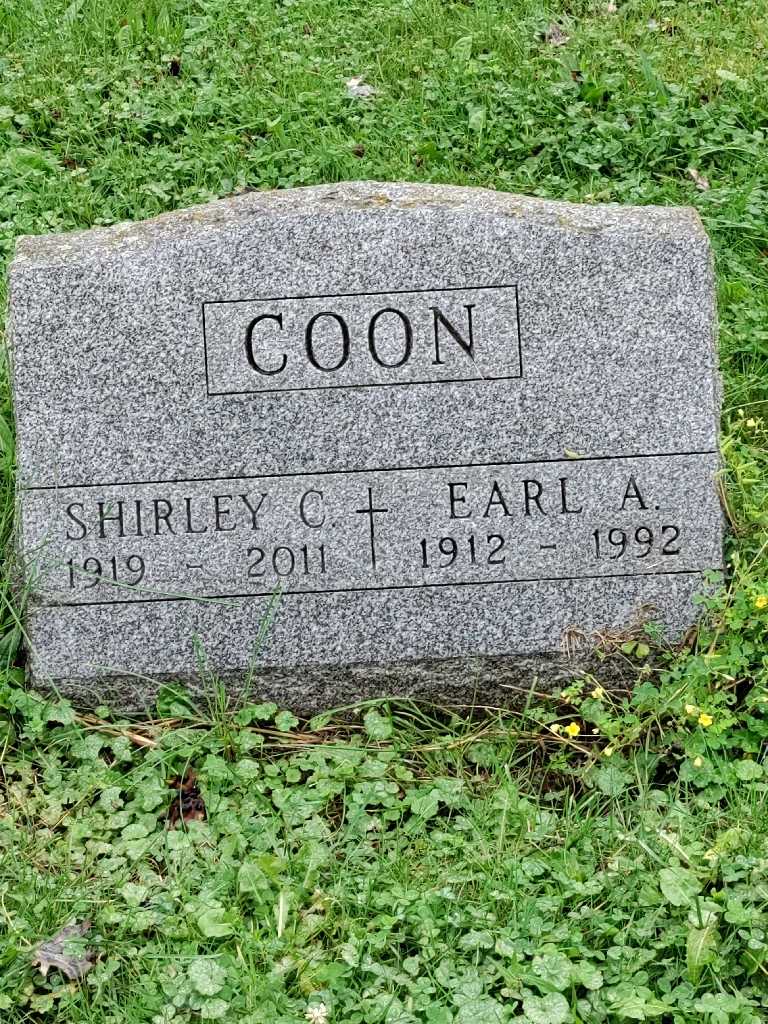 Earl A. Coon's grave. Photo 3