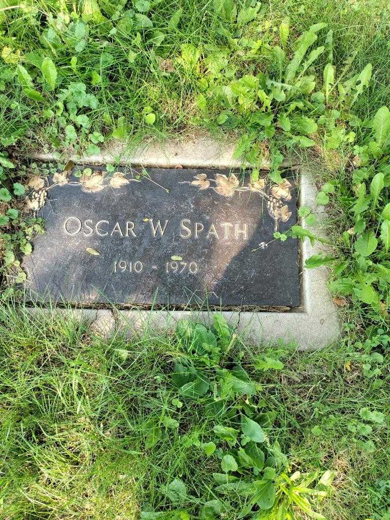 Oscar W. Spath's grave. Photo 2