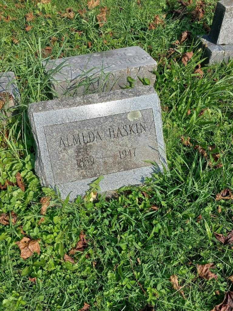 Almeda Haskin's grave. Photo 2