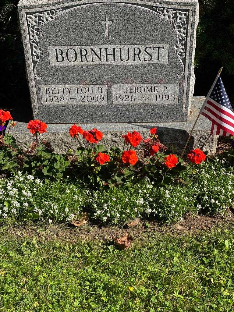 Jerome P. Bornhurst's grave. Photo 3