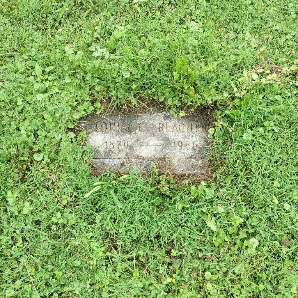 Louise C. Erlacher's grave. Photo 2