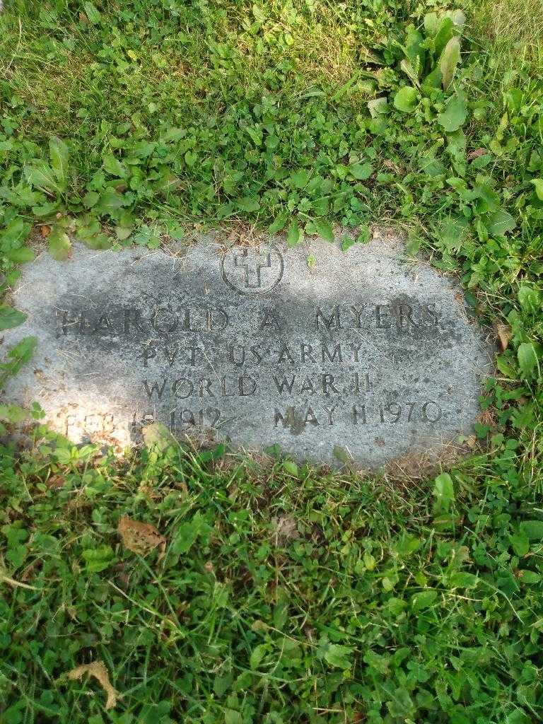 Harold A. Myers's grave. Photo 3