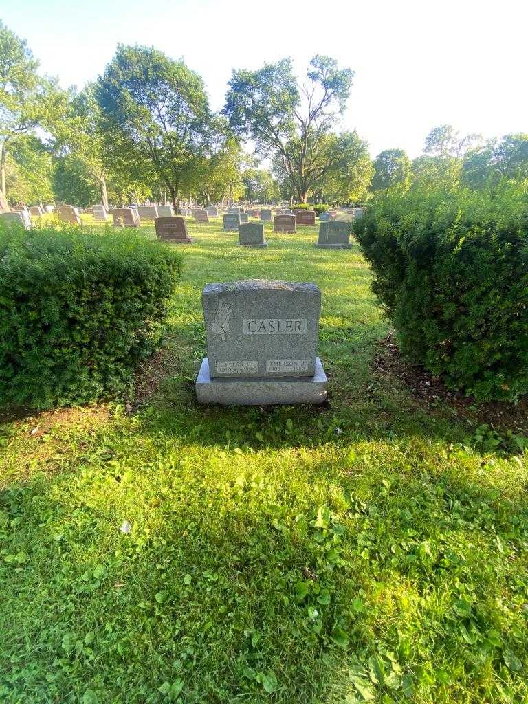 Helen H. Casler's grave. Photo 1