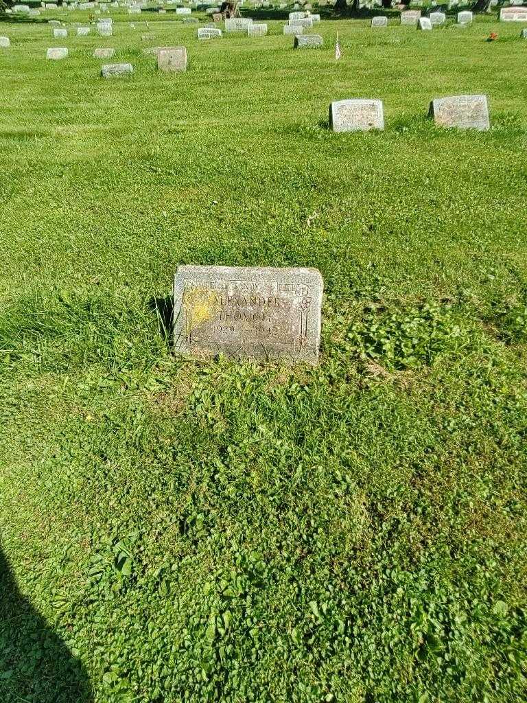 Alexander "Sandy" Thomaff's grave. Photo 1