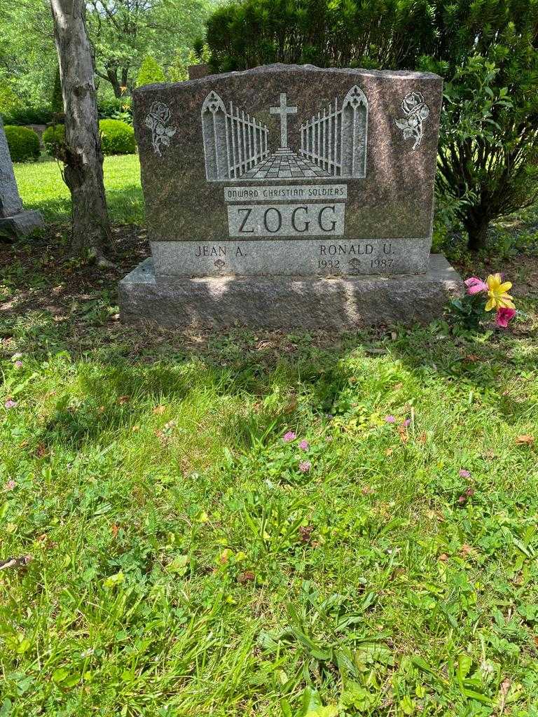 Ronald U. Zogg's grave. Photo 2
