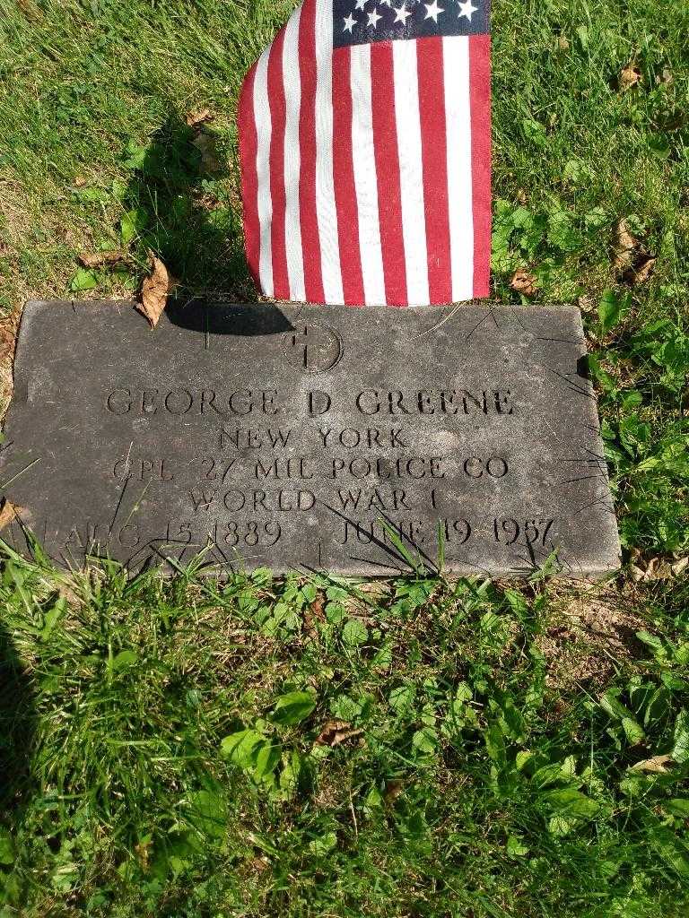 George D. Greene's grave. Photo 2