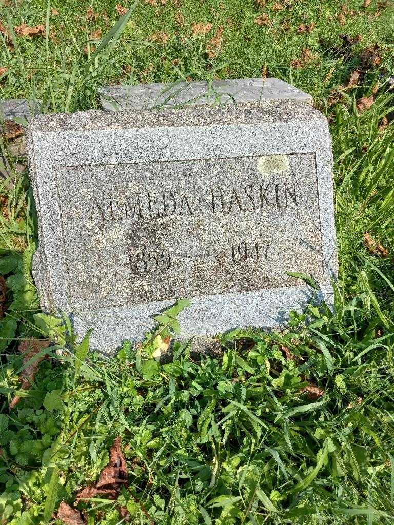 Almeda Haskin's grave. Photo 3