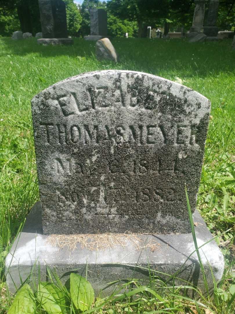 Elizabeth Maria Thomasmeyer's grave. Photo 4