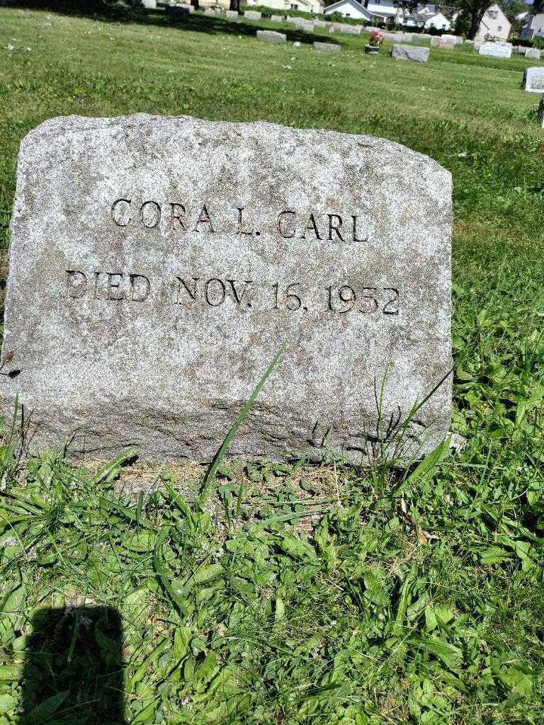 Cora L. Carl's grave. Photo 3