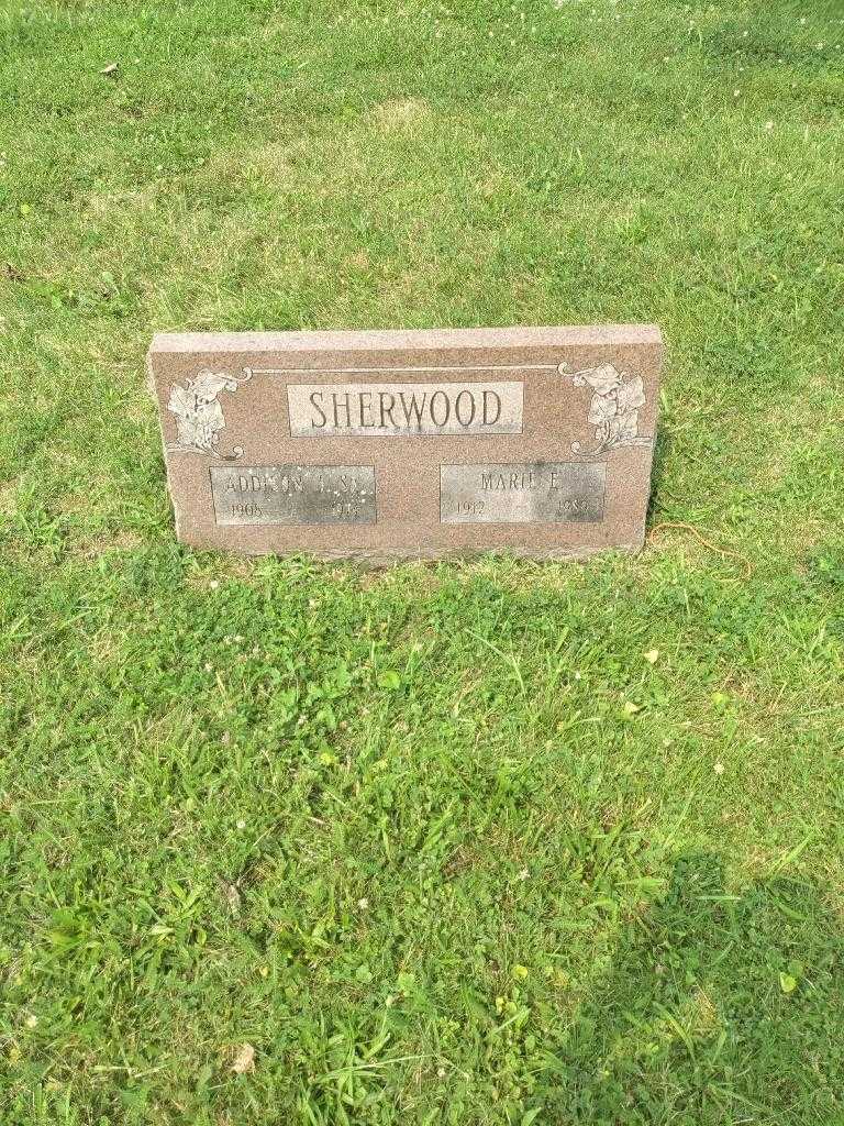 Marie E. Sherwood's grave. Photo 1