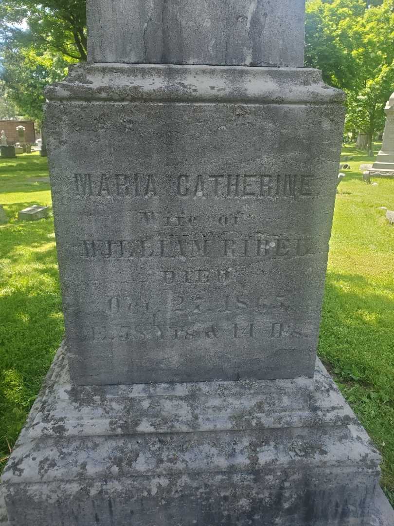 Maria Catherine Ribel's grave. Photo 1