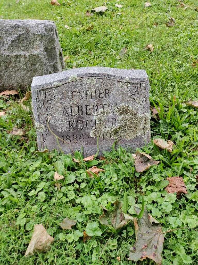 Father Albert A. Kocher's grave. Photo 2